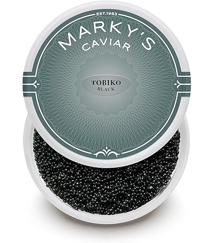 Amazon.com: Black Tobikko Caviar - 1.1 Lb, Gourmet Flying Fish Roe